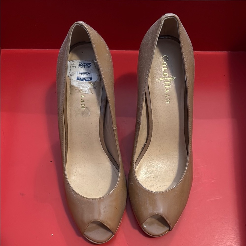 Cole Haan Tan Leather Heels